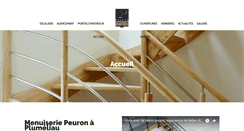 Desktop Screenshot of menuiseriepeuron.com